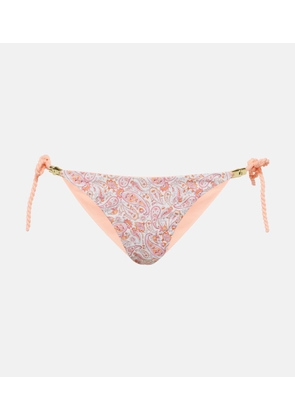 Heidi Klein Muskmelon Bay triangle bikini bottoms