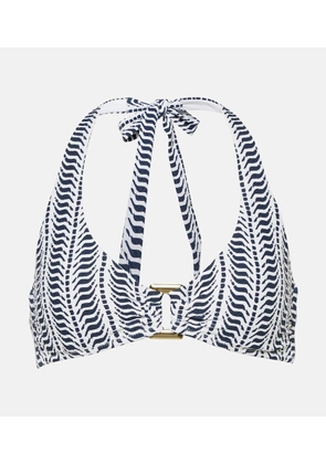 Heidi Klein Indigo Urchin bikini top