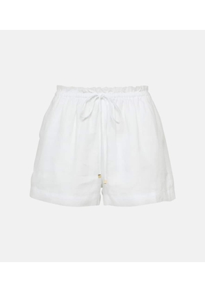 Heidi Klein White Bay linen shorts