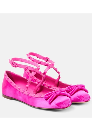 Valentino Garavani Rockstud embellished ballet flats