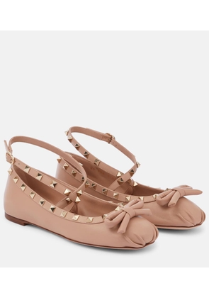 Valentino Garavani Rockstud leather ballet flats
