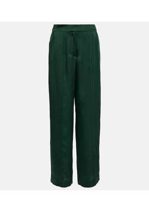 Simkhai Kyra satin wide-leg pants