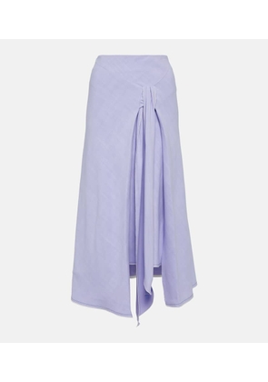 Victoria Beckham Asymmetric tie-dyed maxi skirt