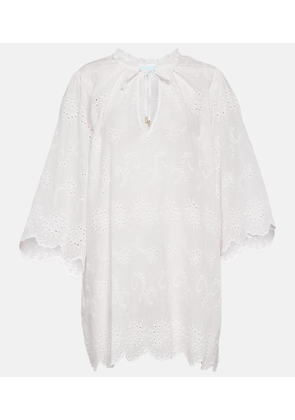 Melissa Odabash Lucy embroidered cotton kaftan