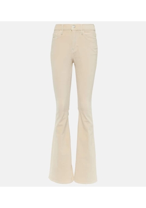 Frame Le High Flare Velveteen velvet flared jeans