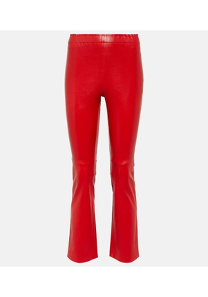 Stouls Leather cropped pants