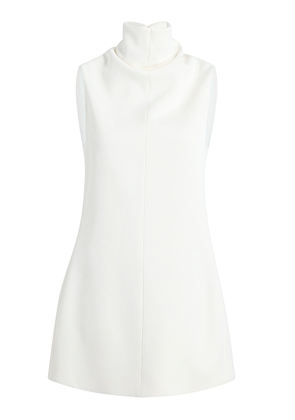 Khaite Daria Turtleneck Crepe-Satin Mini Dress - Moda Operandi