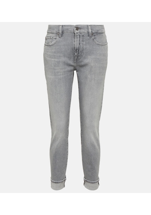 7 For All Mankind Mid-rise slim jeans