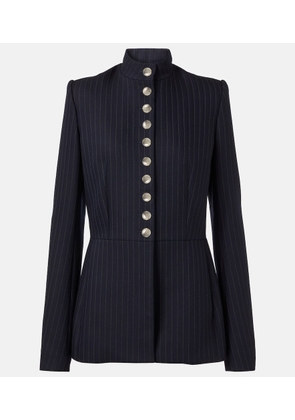 Khaite Samuel chalk stripe wool-blend jacket