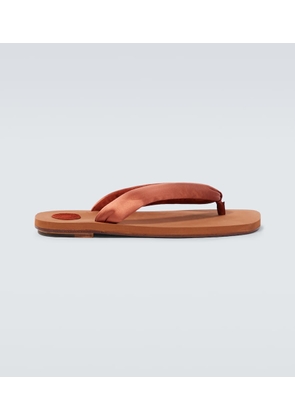 Dries Van Noten Satin thong sandals