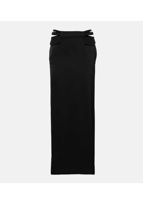 Dion Lee Pocket Column mid-rise satin maxi skirt