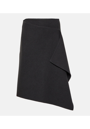 The Row Bartellina draped cashmere midi skirt