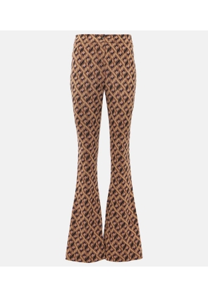 Diane von Furstenberg Greg printed flared pants