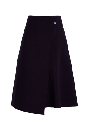 Michael Kors Collection Wrapped Wool Broadcloth Midi Skirt - Moda Operandi