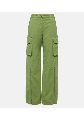 Stella McCartney Mid-rise cotton cargo pants