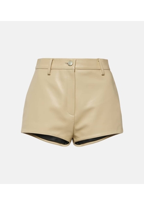 Magda Butrym High-rise leather shorts