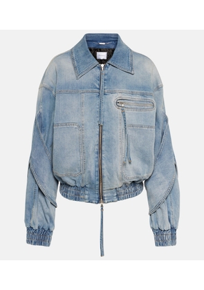 Blumarine Denim bomber jacket