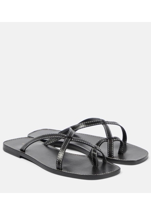 The Row Link leather sandals