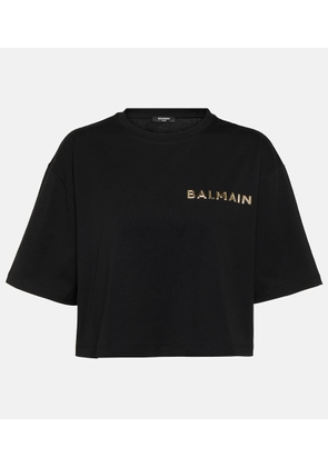 Balmain Logo cotton jersey T-shirt
