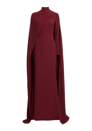 Elie Saab Cape-Sleeve Cady Gown - Moda Operandi