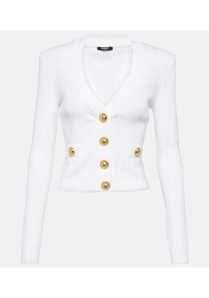 Balmain Ribbed-knit cardigan