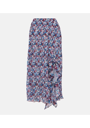 Ganni Cutout satin maxi skirt