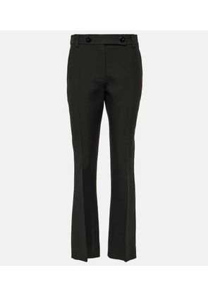 Valentino Crepe Couture mid-rise straight pants