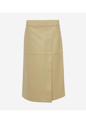 Joseph Sevres leather pencil skirt