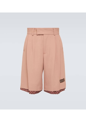 Amiri Layered polka-dot high-rise shorts