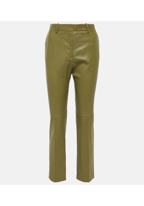Joseph Coleman leather straight pants