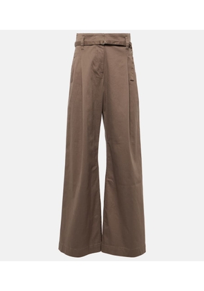 Proenza Schouler Raver high-rise twill wide-leg pants