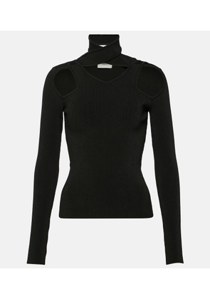 Coperni Ribbed-knit cutout top