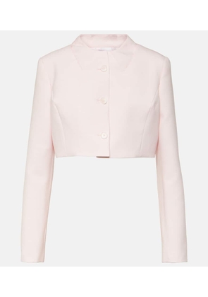 Coperni Trompe l'oeil cropped virgin wool jacket