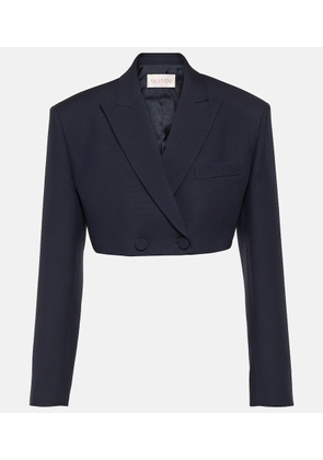 Valentino Giacca Crepe Couture cropped blazer
