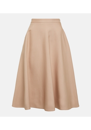 Valentino VGold Crepe Couture midi skirt