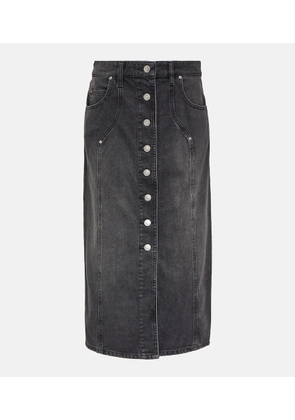 Marant Etoile Vandy denim midi skirt