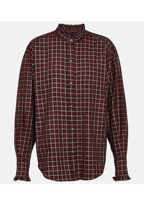 Marant Etoile Saoli checked cotton poplin shirt