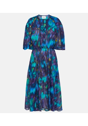 Marant Etoile Maggy printed cotton midi dress
