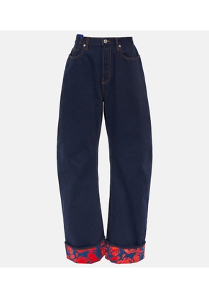 Burberry High-rise wide-leg jeans