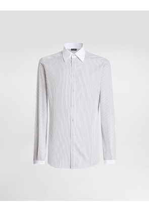 Dolce & Gabbana Striped Poplin Martini Shirt - Man Shirts Multicolor 43