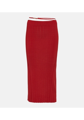 Jacquemus La Jupe Pralu knitted midi skirt