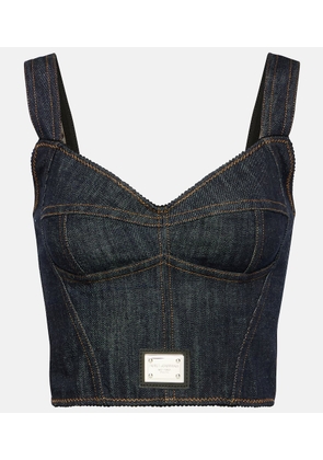Dolce&Gabbana Denim bustier