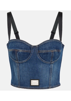 Dolce&Gabbana Denim bustier