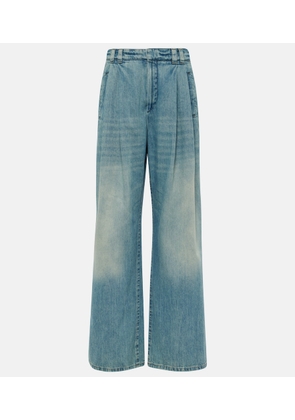 Brunello Cucinelli High-rise wide-leg jeans