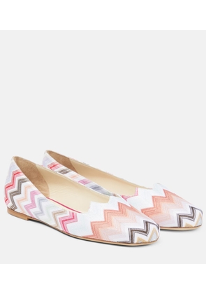 Missoni Zig Zag ballet flats