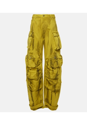 The Attico Fern mid-rise cargo jeans