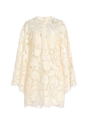 Elie Saab Embroidered Tulle Mini Dress - Moda Operandi