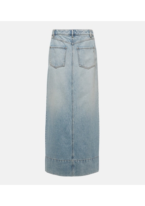 Sportmax Piave denim maxi skirt