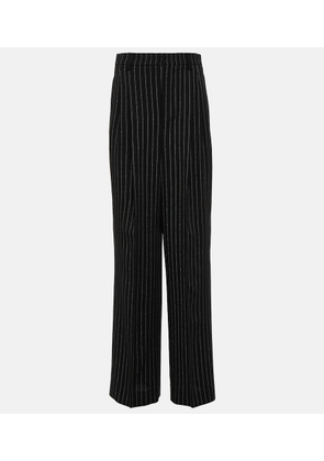 Ami Paris High-rise wool wide-leg pants
