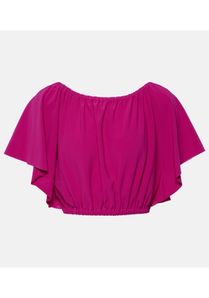 Eres Solal jersey crop top